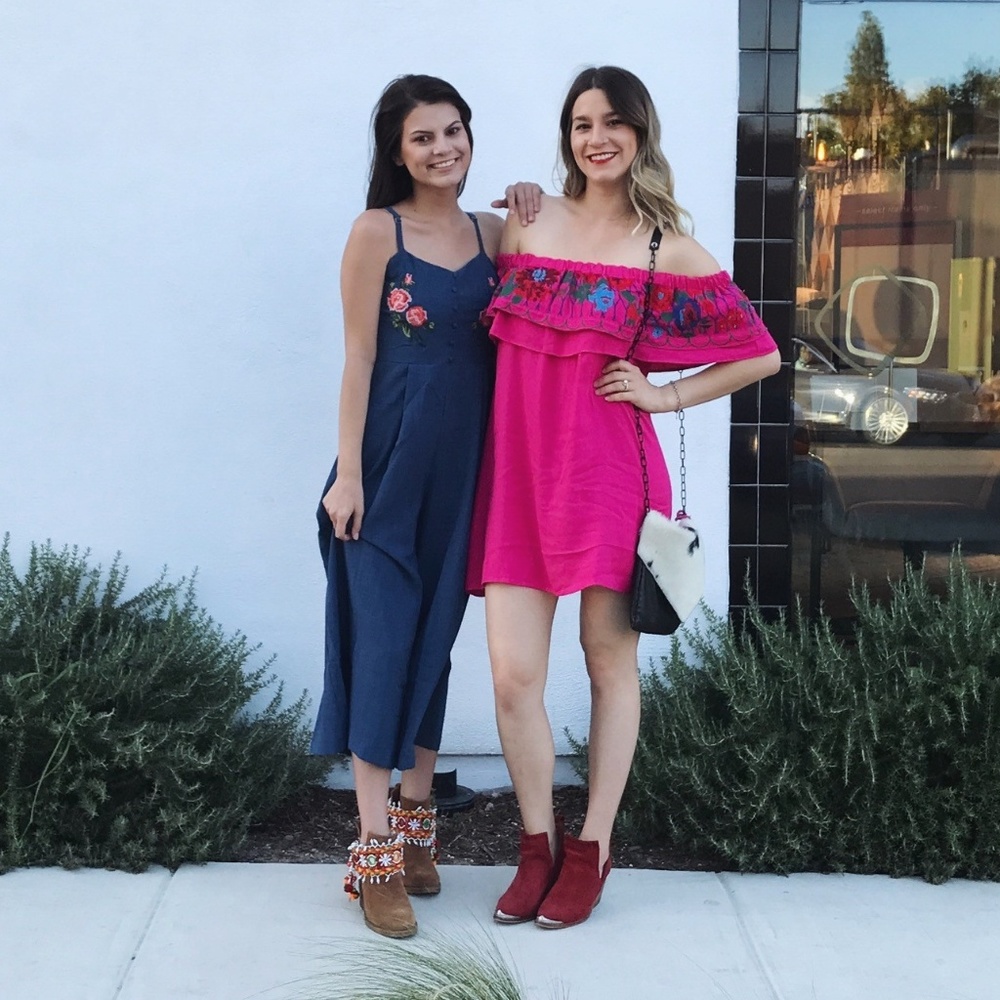 Fuchsia Ruffle Dress - Picture 2 of 3